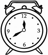 Clock Coloring Pages Kids Color sketch template