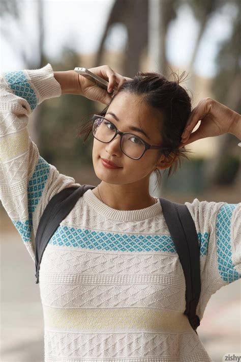busty nerdy asian coed with hot tits