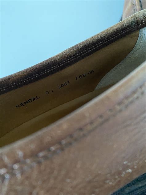 mens loake vintage tan brown slip  leather kendal loafers size  uk