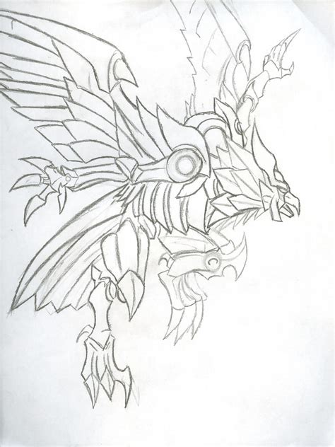 winged dragon  ra sketch  ligerprime  deviantart