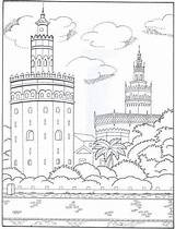 Monumentos Torre Andalucia Andaluces Granada Colorea Laminas Pinta Karol Escolher álbum Mento sketch template