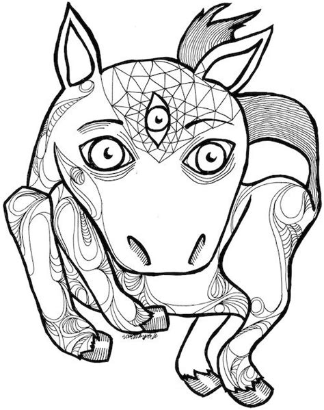 pony   pony coloring adult coloring pages adult