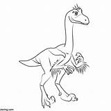 Jurassic Dinosaurs sketch template