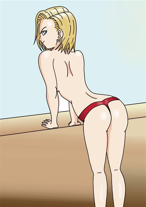 rule 34 android 18 ass bikini dragon ball dragon ball super dragon