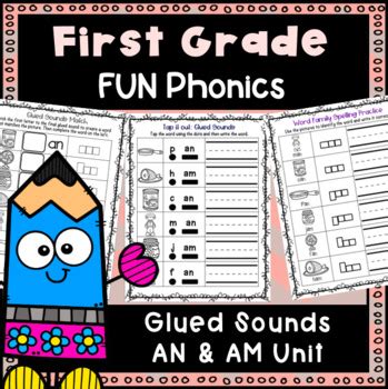 fundations phonics  grade unit  glued sounds   tpt