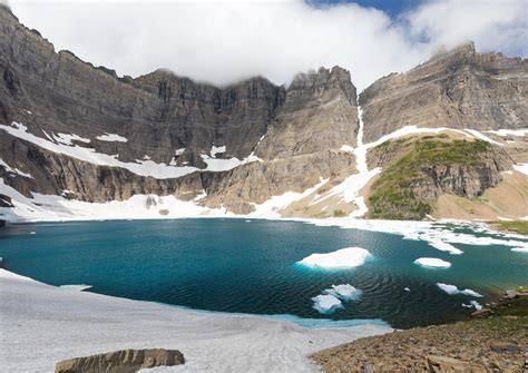 iceberg lake glacier national park mt oc    rearthporn