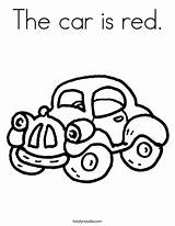 Coloring Red Car Twistynoodle Print Ll sketch template