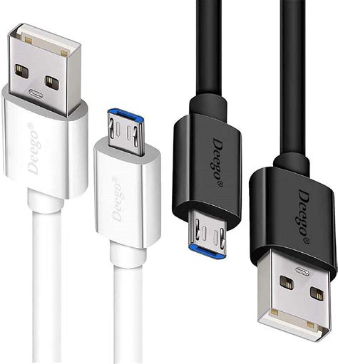 micro usb cablepack extra long android charger cable ft ftdeego durable fast phone charger