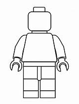 Lego Coloring Pages Minifigure Blank Printable Figure Color Mini Colouring Legos Sheet Figures Character Super Template Person Birthday Kids Drawing sketch template