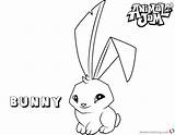 Jam Animal Coloring Pages Bunny Printable sketch template