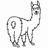 Llama sketch template