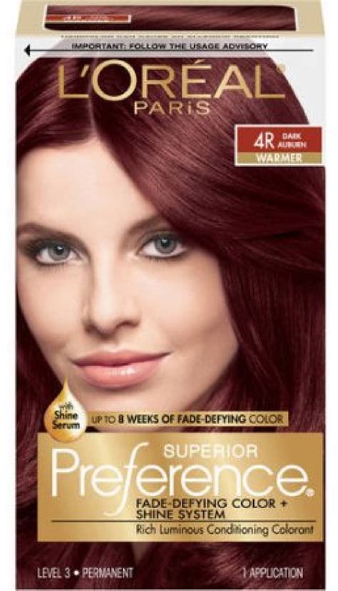 loreal superior preference permanent hair color  dark auburn warmer  ea walmartcom