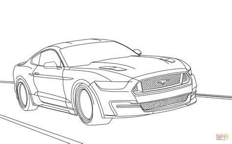 ford mustang  coloring page  printable coloring pages