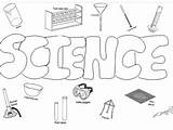 Science Colouring Posters Term Equipment Start Poster End Christmas Good sketch template