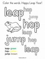 Leap Coloring Words sketch template