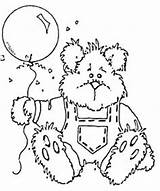 Stamps Coloring Bear Pages Pattern Digi Teddy sketch template