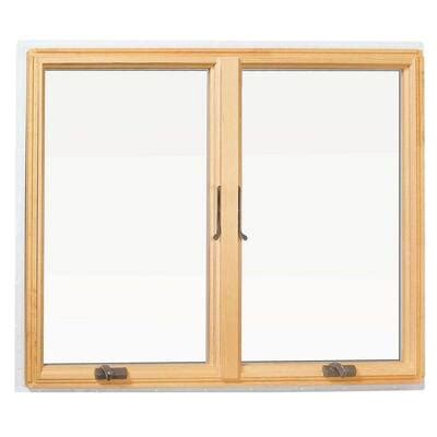 andersen       series casement wood window white   home depot