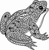 Frogs Zentangle Frosch Grenouille Toads Delightful Ausmalen Colouring Erwachsene Ornamental Ranas Ausmalbilder Tiere Colorier Rooster Malvorlagen Outline Pyrogravure Coloriages Livres sketch template