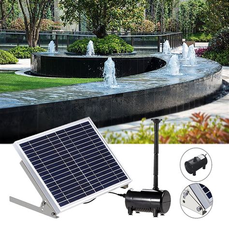 solar panel powered brushless water fountain pump  pond garden