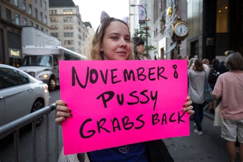 Photos Debate Night Pussy Power Protest At Trump Tower Gothamist