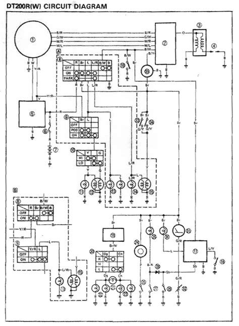 wiring diagram  yamaha tw