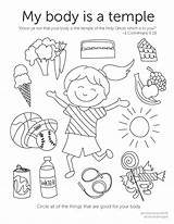Coloring Pages August Kids Come Follow Lds Primary Body Temple Activity Preschoolers Lesson Fhe Lessons Perfectly Joined Together Holy sketch template