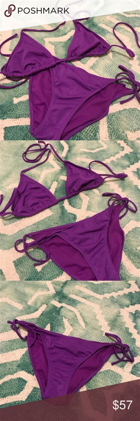 Nwot Beautiful True Purple Bikini Set Medium Brand Nwot Beautiful
