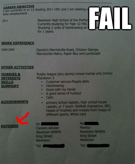 20 hilarious resume fails i m guessing they did not get