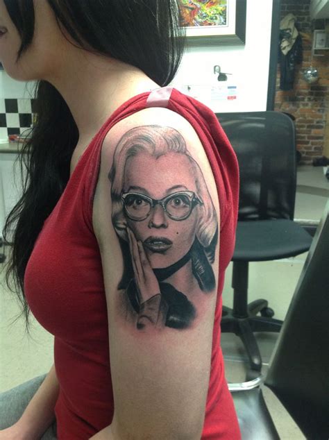 Marilyn Monroe Portrait Tattoo I Did Marilynmonroe