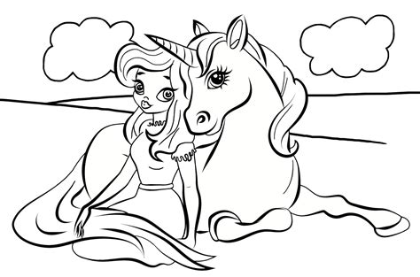 princess  unicorn coloring pages   goodimgco