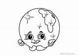 Coloring Pages Shopkins Donna Donut Kids Printable sketch template
