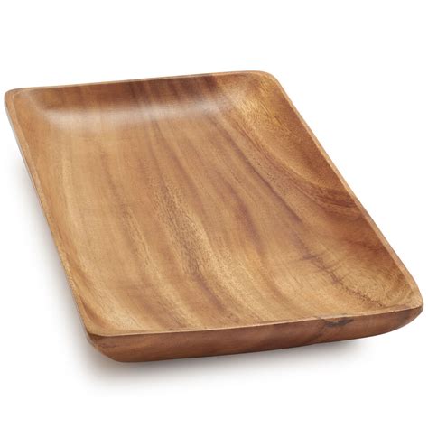 acacia wood serving platter sur la table