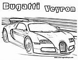 Coloring Cars Pages Printable Kids Car Bugatti Veyron sketch template