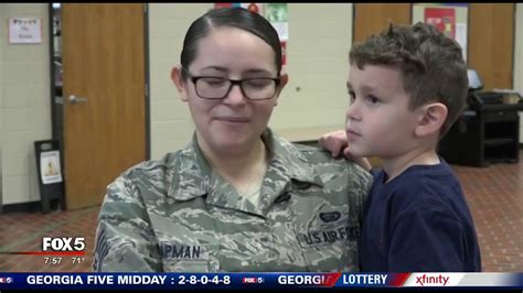 Military Mom Surprises Son At Preschool Youtube