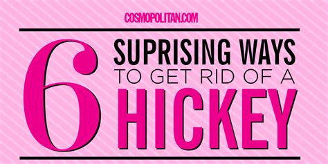 6 surprising ways to get rid of a hickey