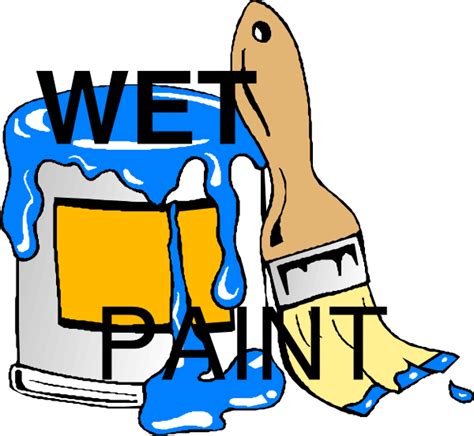 wet paint clipart clipground