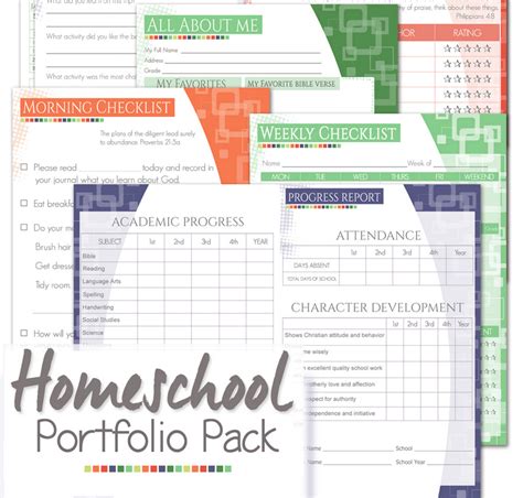 homeschool portfolio pack     track blog