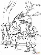 Rapunzel Maximus Tangled Flynn Horse Truce Paard Colouring Rider Supercoloring Hands Shaking Books Coloringonly Imagens Downloaden Coloringdisney sketch template