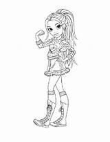 Moxie Coloring Pages Girlz Girls Girl Dolls Print Printable sketch template