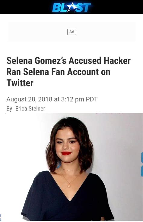 Selena Gomez News On Twitter Selena Gomez’s Accused Hacker Ran Selena
