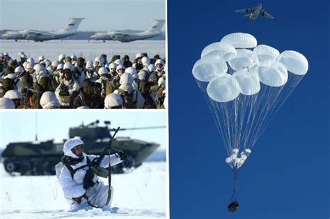 Russia War Vladimir Putin S Paratroopers Stage Massive Drill Pictured
