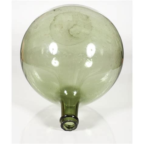 Olive Glass Demijohn Bottle Cowan S Auction House The