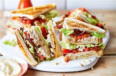 classic chicken club sandwich recipe sandwich recipes tesco real food