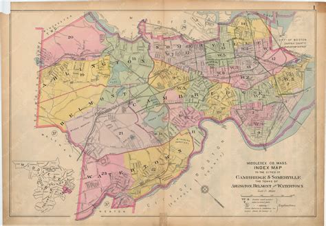 Middlesex County Massachusetts 1900 Vol 1 Plate 001 Wardmapsts