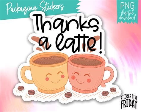 latte png   latte printable coffee stickers etsy