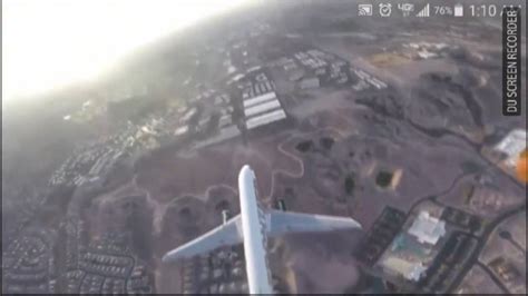 faa investigating  video shows drone  las vegas flying  close  plane national