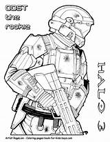 Odst Rookie Sniper Waypoint Ausmalbild Designlooter Everfreecoloring Deadpool Minion sketch template