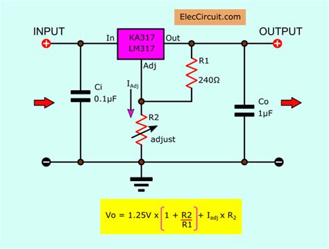 lm regulators calculator electronic projects circuits