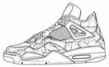 Nike Shoe Coloring Shoes Drawing Pages Getdrawings sketch template