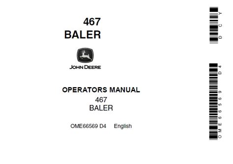 john deere  baler operators manual service repair manual